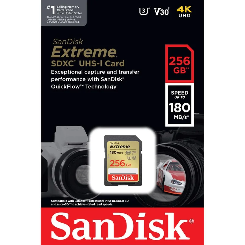 SanDisk SD 256GB Extreme 180/130mb
